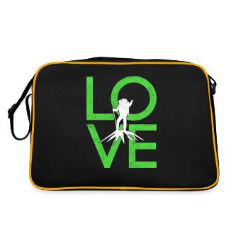 Bergsteigen - Retro Tasche - Schwarz/Gold - Hinten