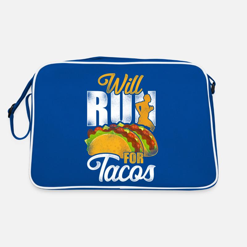 Coureur De course Semi-Marathon Taco Sac Retro