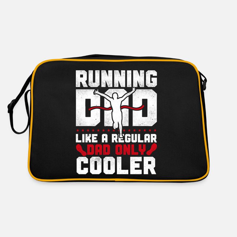 Running Runner Half Marathon Dad Retro Bag