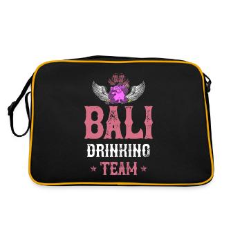 Équipe de boisson de Bali - Sac Retro - noir/or - Dos