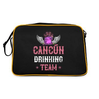 Équipe de consommation d’alcool de Cancun - Sac Retro - noir/or - Dos