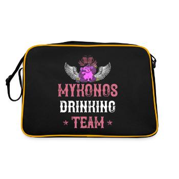 Équipe de mykonos drinking - Sac Retro - noir/or - Dos