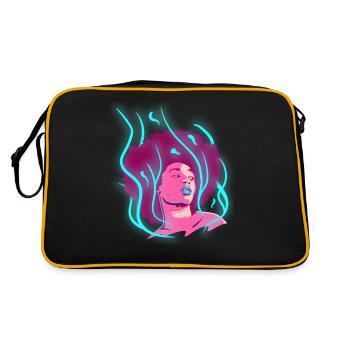 Afro Girl Black Story Melanin Black St - Retro Bag - black/gold - Back