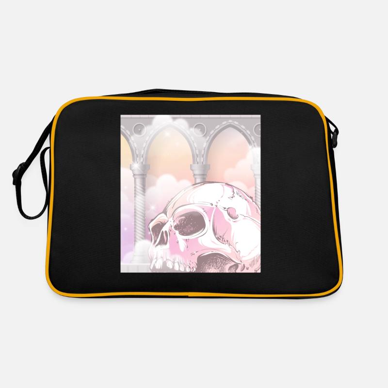 Angelcore Ästhetik Gothic Totenkopf Goth Retro Tasche