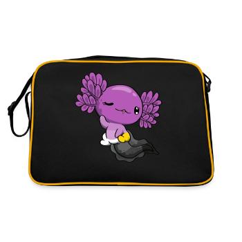 Monosexual Pride Kawaii Axolotl Monosexual Fl - Sac Retro - noir/or - Dos