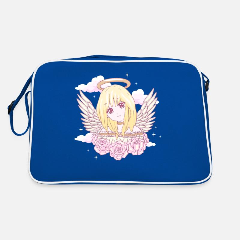 Angelcore Ästhetische Anime Mädchen Rosen Engel Ha Retro Tasche