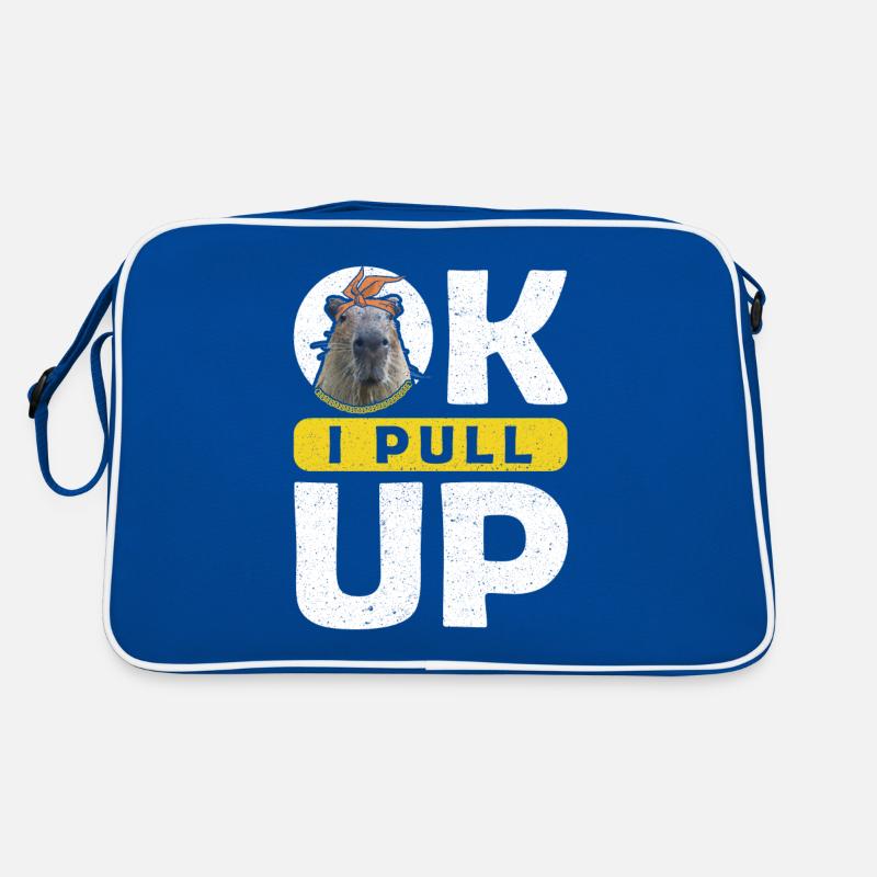 OK I PULL UP capybara Retro Bag