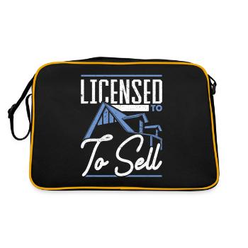 Licensed to Sell Mortgage Loan Advisor - Retro Bag - black/gold - Back