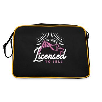 Licensed to Sell Mortgage Loan Advisor - Retro Bag - black/gold - Back