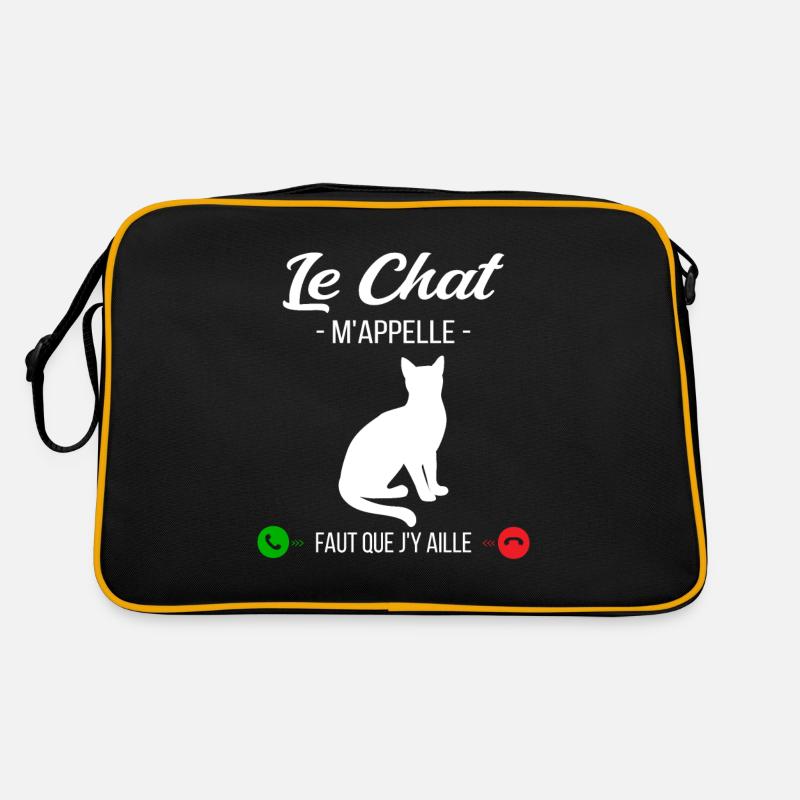 Le Chat M'appelle Faut Que J'y Aille Sac Retro