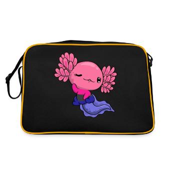 Omnisexual Pride Kawaii Axolotl Omnisexual Fl - Sac Retro - noir/or - Dos