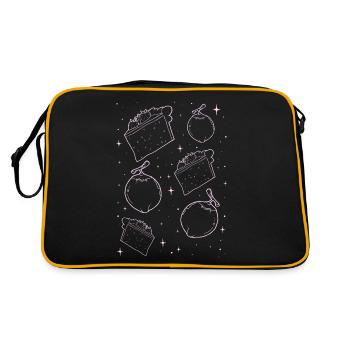 Angelcore Aesthetic Coconut Deathberry Cake - Retro Bag - black/gold - Back