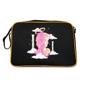 Angelcore Aesthetic Angel David Michelangelo Griec - Retro Bag - black/gold - Back