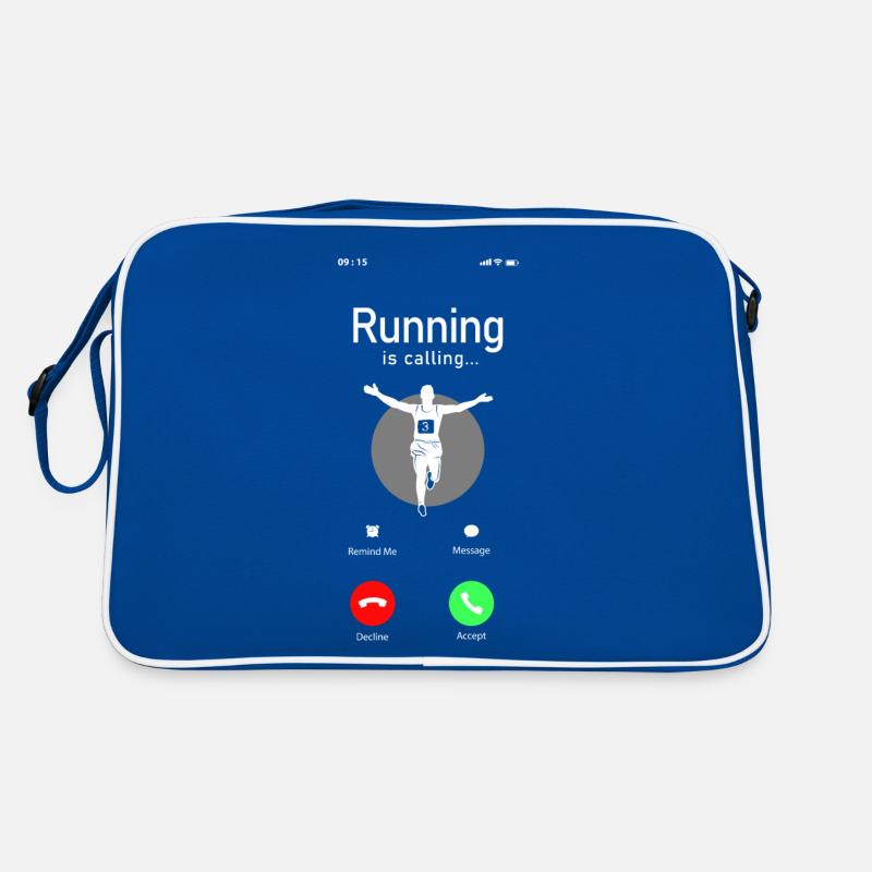Running Runner Half Marathon Phone Retro Tasche