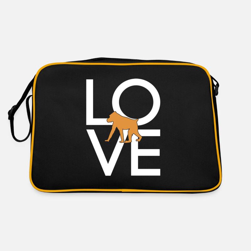 Monkey - Retro Bag - black/gold