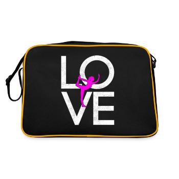 Yoga - Retro Tasche - Schwarz/Gold - Hinten