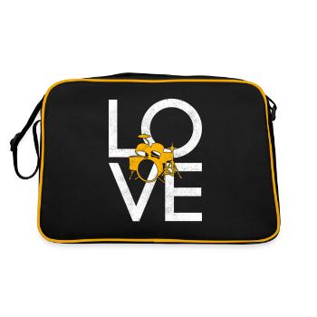Percussion - Retro Bag - black/gold - Back