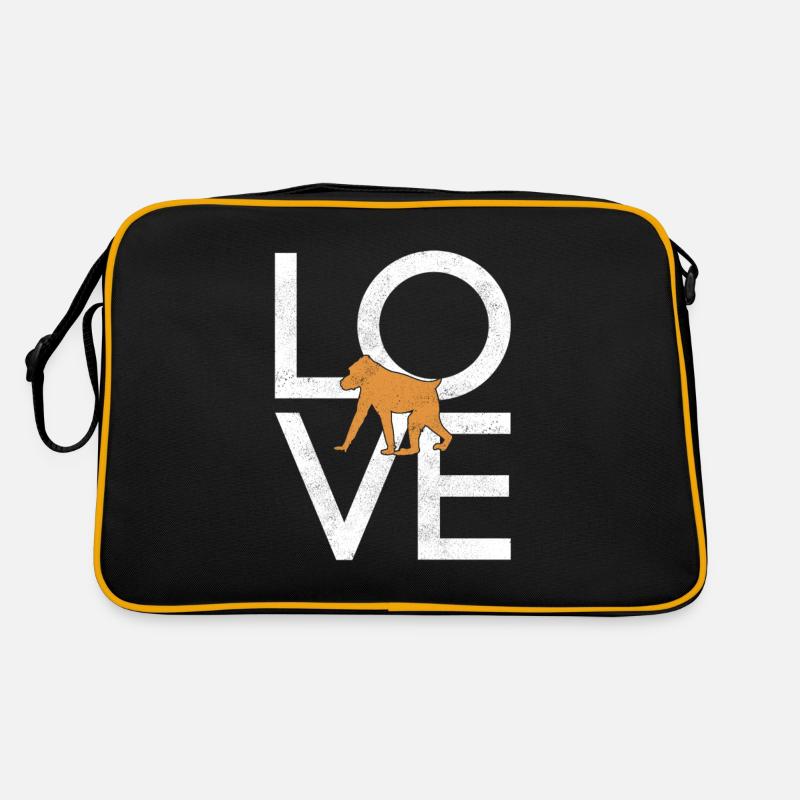Monkey - Retro Bag - black/gold