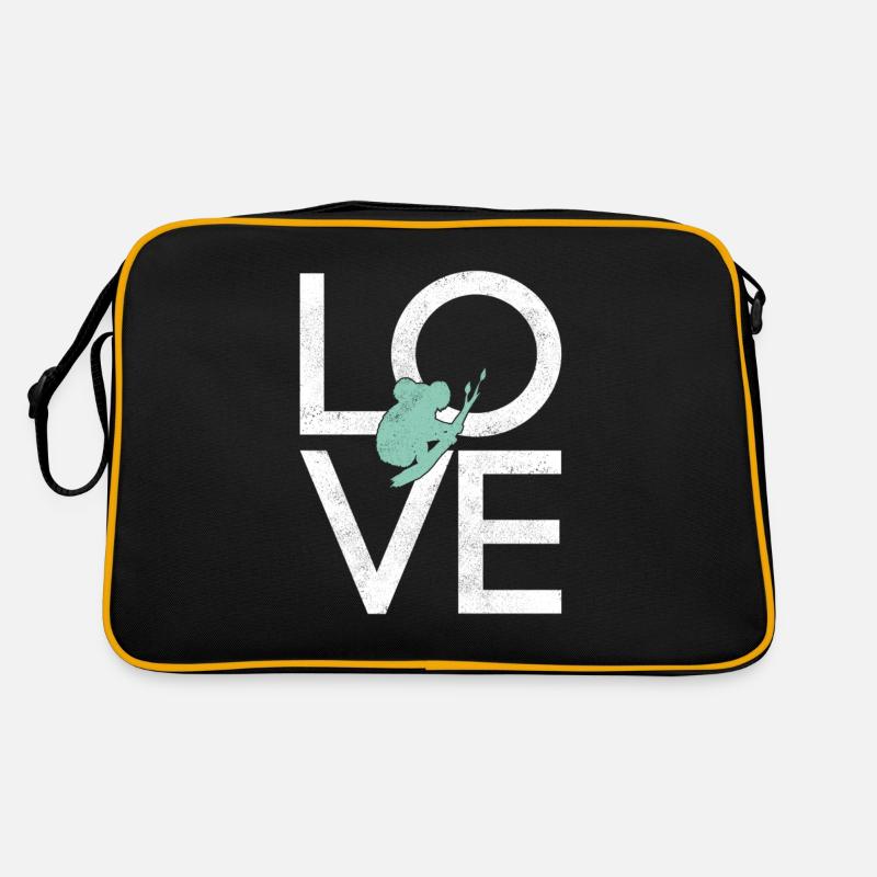Koala - Retro Tasche - Schwarz/Gold