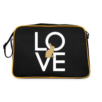 Hare - Retro Bag - black/gold - Back