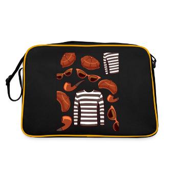 Beatnik Fashion Style 50s 60s Retro Style Vinta - Retro Bag - black/gold - Back