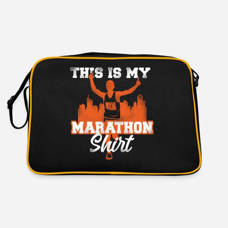 Running Runner Half Marathon Retro Tasche