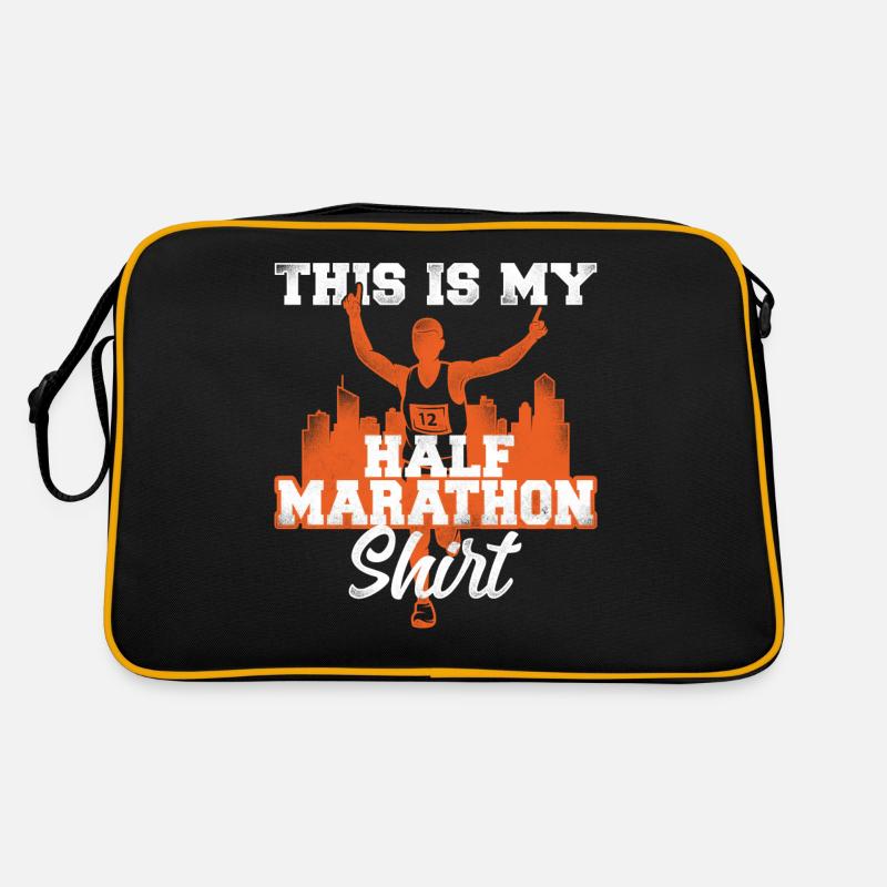 Running Runner Half Marathon Retro Tasche