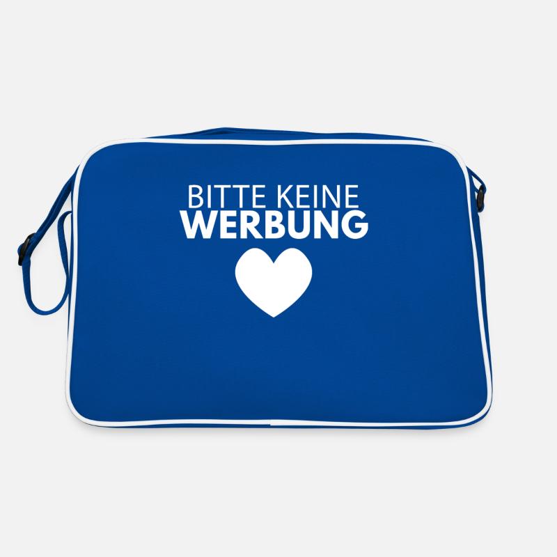 Bitte keine Werbung Retro Tasche