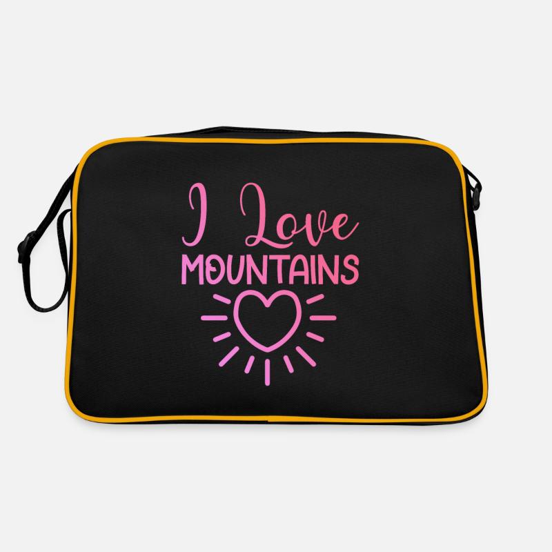 I love mountains Retro Bag