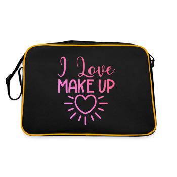I love makeup - Retro Bag - black/gold - Back