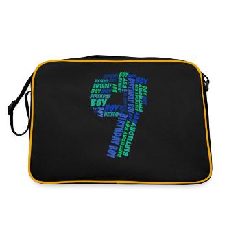 Anniversaire Garçon 9ème anniversaire | Garçons - Sac Retro - noir/or - Dos