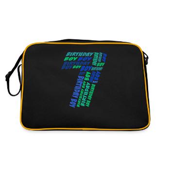 Anniversaire Garçon 7ème anniversaire | Garçons - Sac Retro - noir/or - Dos