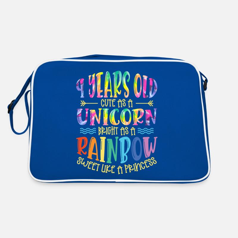 9 ans mignon comme une licorne Brillant comme un Sac Retro