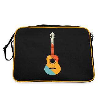 Guitare électrique Guitariste Guitare acoustique Musicien - Sac Retro - noir/or - Dos