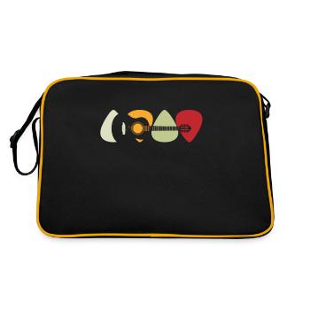 Guitare électrique Guitariste Guitare acoustique Musicien - Sac Retro - noir/or - Dos