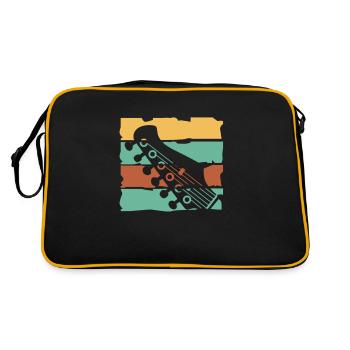 Guitare électrique Guitariste Guitare acoustique Musicien - Sac Retro - noir/or - Dos