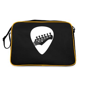 Guitare électrique Guitariste Guitare acoustique Musicien - Sac Retro - noir/or - Dos