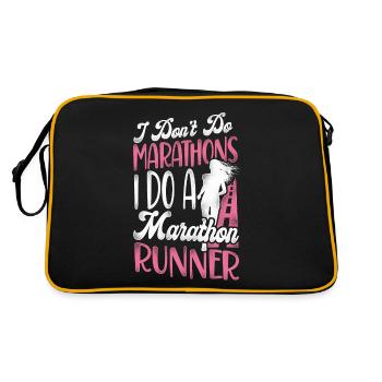 Running Runner Semi-Marathon - Sac Retro - noir/or - Dos