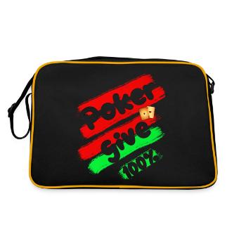 Poker Pokern donne 100% Pokerplay Pokerspiel Game - Sac Retro - noir/or - Dos