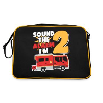 Sound The Alarm I'm 2 | Firefighter Topic - Retro Bag - black/gold - Back