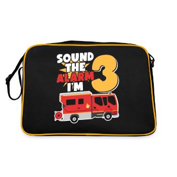 Sound The Alarm I'm 3 | Firefighter Topic - Retro Bag - black/gold - Back