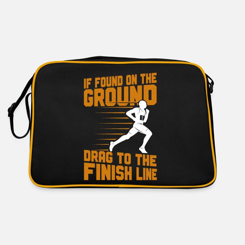 Running Runner Half Marathon Retro Tasche