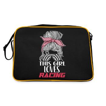 Racing Race Sunglasses Girl This - Retro Bag - black/gold - Back