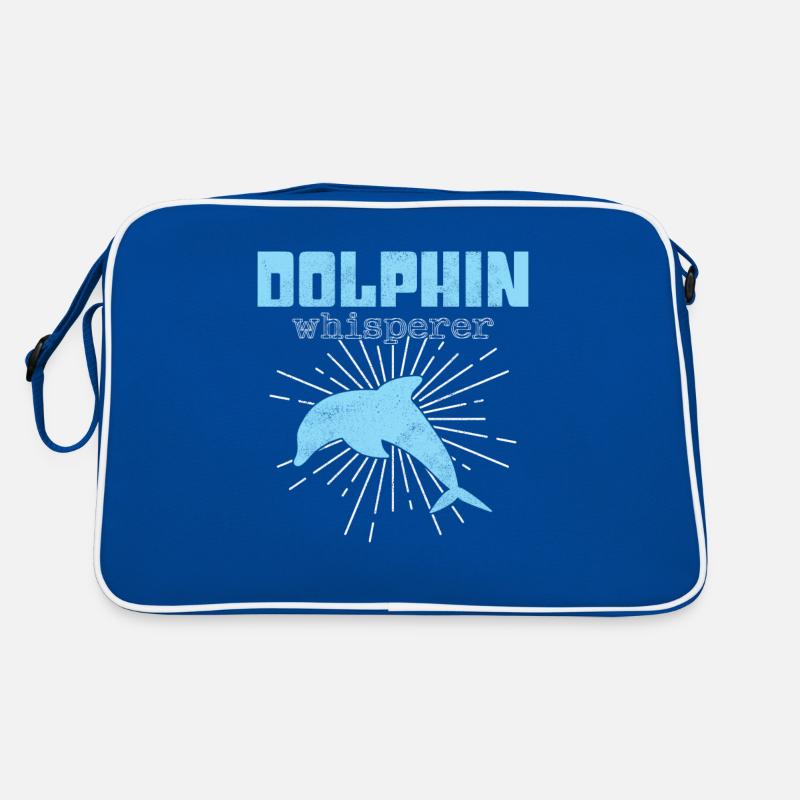Delfin Flüsterer Retro Tasche