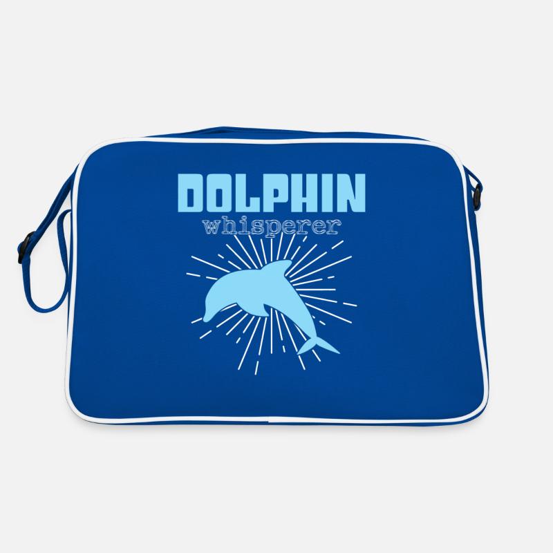 Delfin Flüsterer Retro Tasche