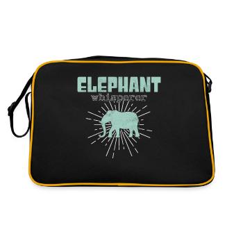 elephant whisperer - Retro Tasche - Schwarz/Gold - Hinten