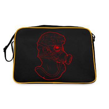 Zombiecore Aesthetic David Head Statue Soft Grun - Retro Bag - black/gold - Back