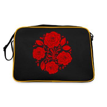 Esthétique Baroque Rose Artwork Soft Grunge - Sac Retro - noir/or - Dos