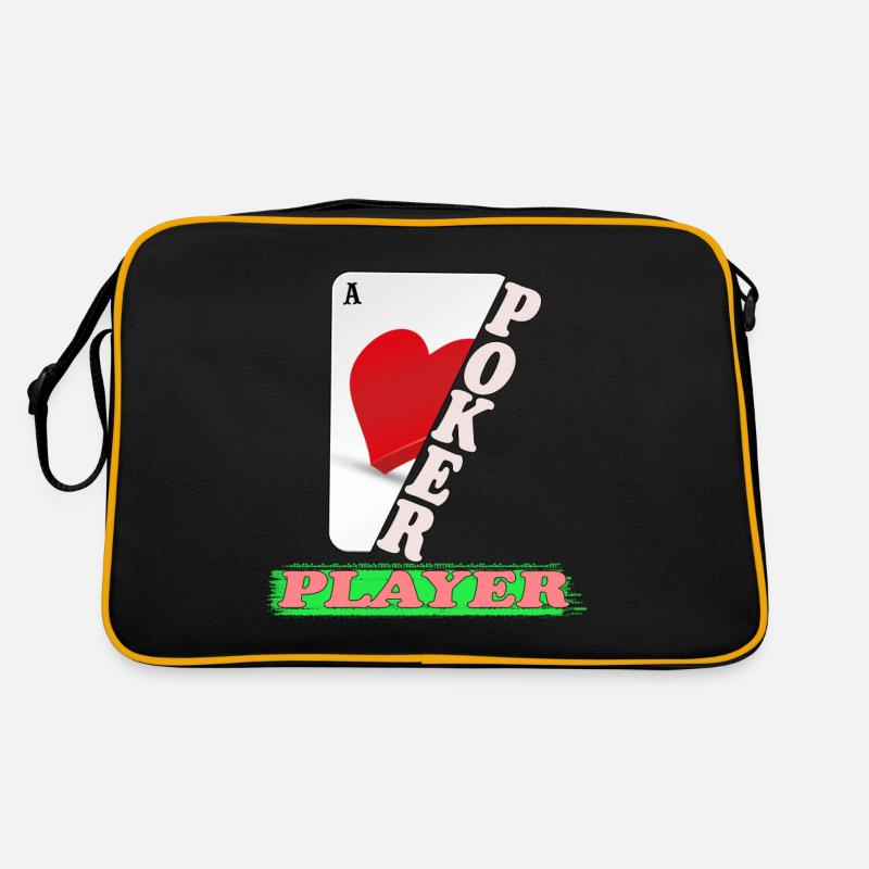 Poker Player Design Retro Tasche