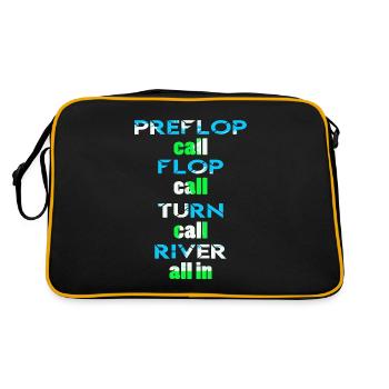 Poker Design appelez tout le monde - Sac Retro - noir/or - Dos